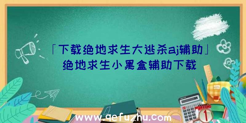 「下载绝地求生大逃杀aj辅助」|绝地求生小黑盒辅助下载